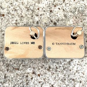 Vintage Music Box Movements Made in Japan Jesus Loves Me & O Tannenbaum Lot of 2
